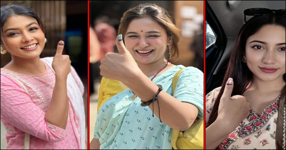 ভোটের উৎসবে তারকারা: আঙুলে কালি মেখে আগামীর প্রত্যাশা