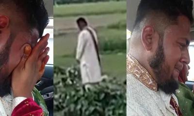 শেরওয়ানি গায়ে, কবরের মাটিতে হাত রেখে বললেন 