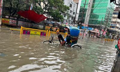 ডুবল ঢাকা, পরীক্ষা স্থগিত; বন্যা ও পাহাড়ধসে ৪৬ মৃত্যু, বিপাকে ৯ লাখ মানুষ
