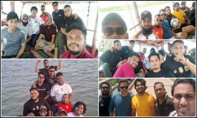 যান্ত্রিকতার শিকল ভেঙে নদীর বুকে ‘ওয়ান জিম’: ফুটবল, আড্ডা আর বিনোদনে মাতোয়ারা এক দিন